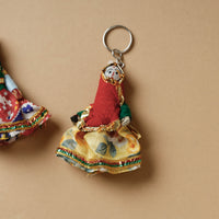 Rajasthani Puppet Couple Handmade Keychain