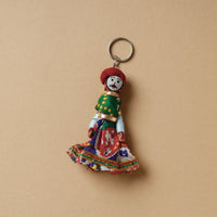 Rajasthani Puppet Couple Handmade Keychain