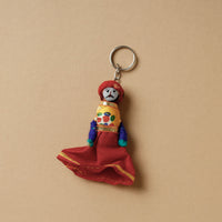 Rajasthani Puppet Couple Handmade Keychain (Set of 2)