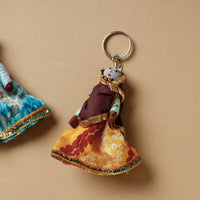 Rajasthani Puppet Couple Handmade Keychain (Set of 2)