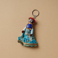 Rajasthani Puppet Couple Handmade Keychain (Set of 2)