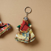 Rajasthani Puppet Couple Handmade Keychain 