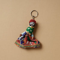 Rajasthani Puppet Couple Handmade Keychain 