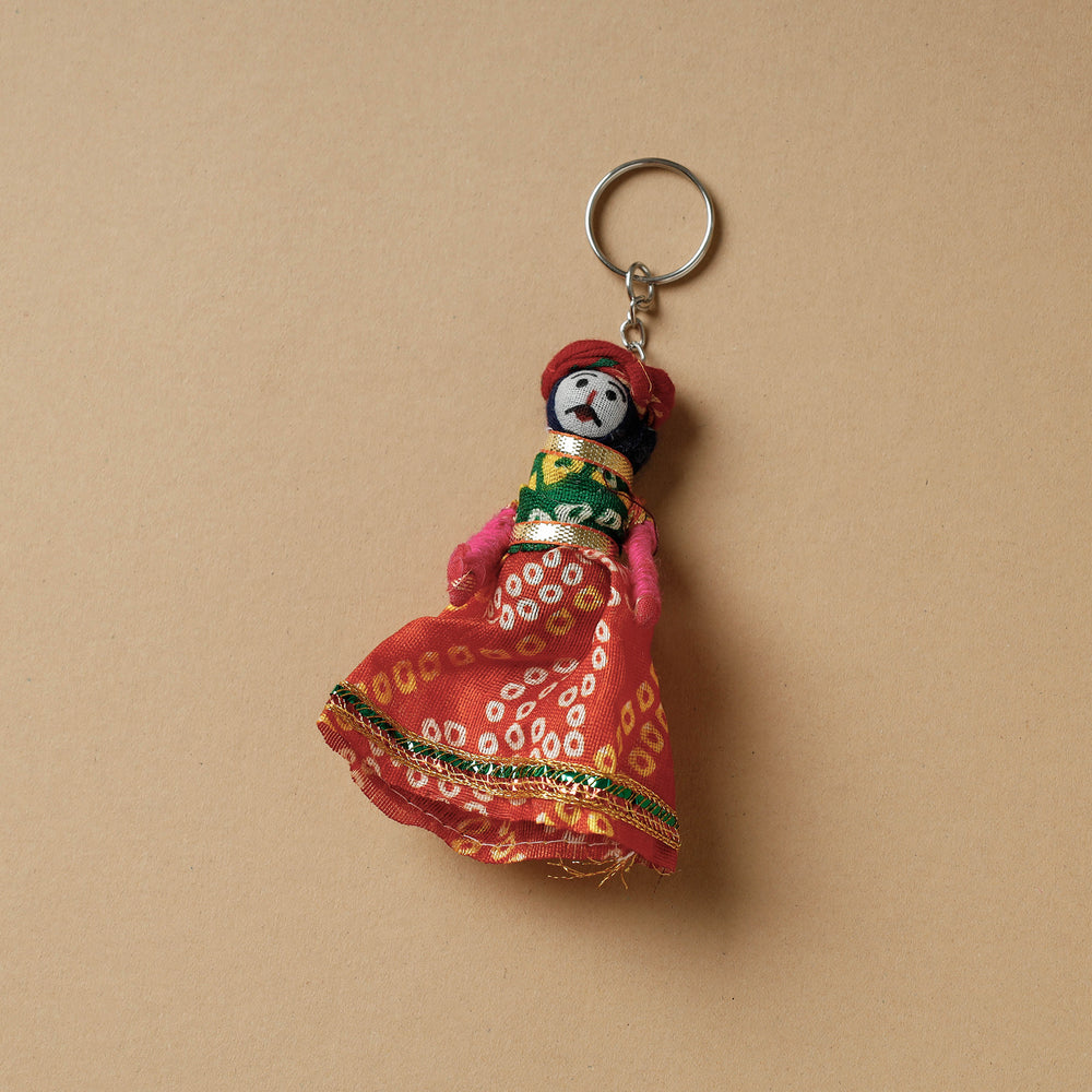 Rajasthani Puppet Keychain 