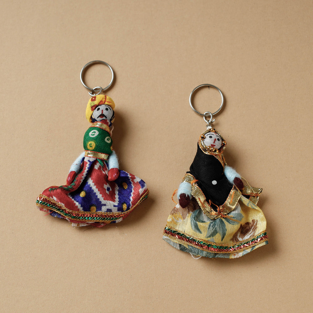 Rajasthani Puppet Keychain 