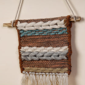  Geometric Hand Woven Wool Wall Hanging 