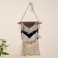  Geometric Hand Woven Wool Wall Hanging 