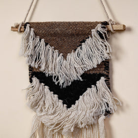 Geometric Hand Woven Wool Wall Hanging 