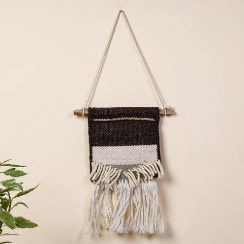  Geometric Hand Woven Wool Wall Hanging 