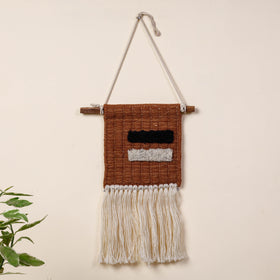  Geometric Hand Woven Wool Wall Hanging 