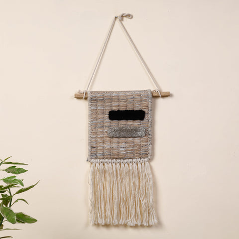  Geometric Hand Woven Wool Wall Hanging 