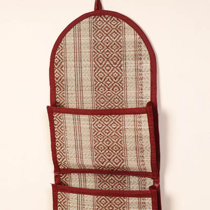 Madur Grass Handwoven Wall Hanging Letter Holder of Midnapore - 3 Pockets