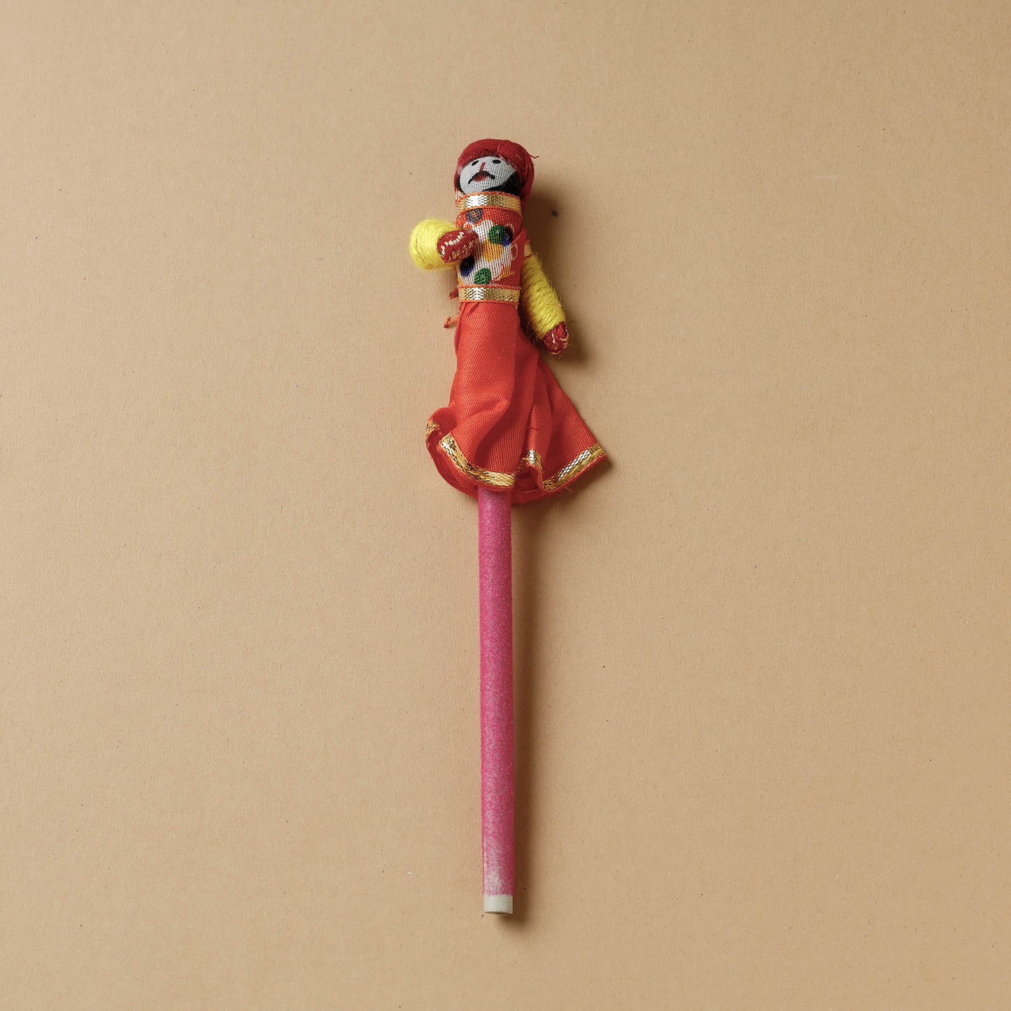 Rajasthani Puppet Couple Handmade Pencils (Set of 2)