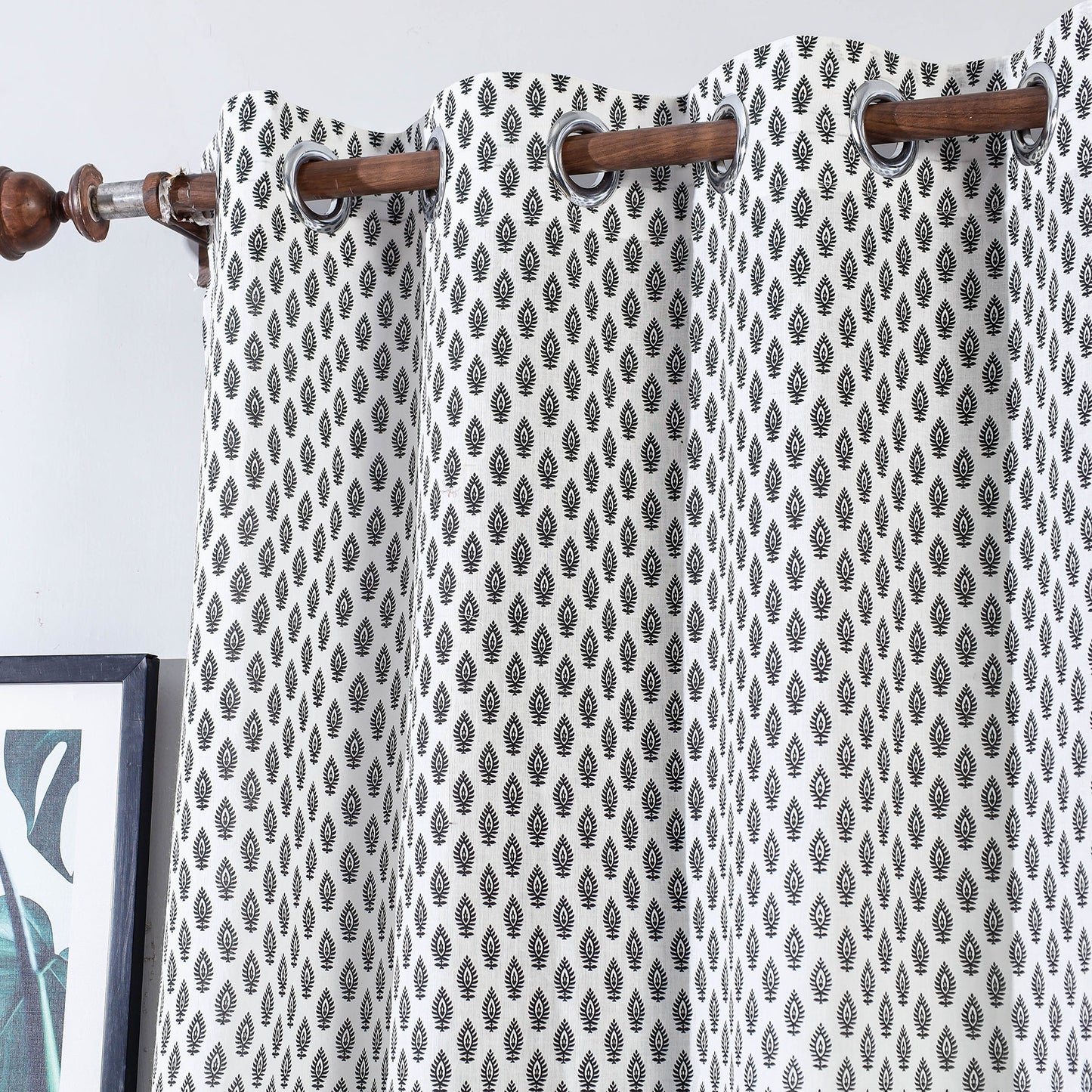 block printed door curtain
