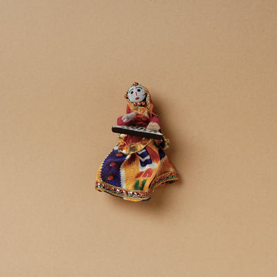 Rajasthani Musician Puppet Handmade Fridge Magnet