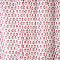 Red - Pink - Sanganeri Block Printed Cotton Door Curtain (7 x 3 Feet) (Single Piece)