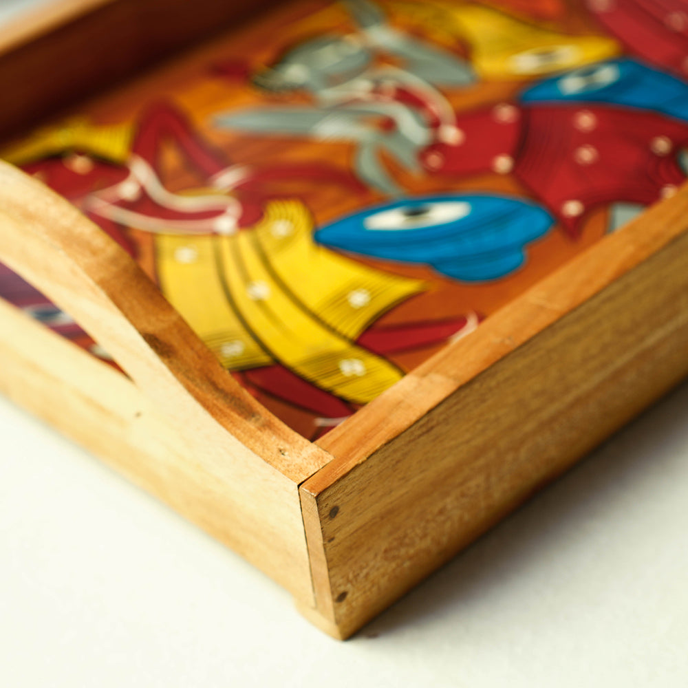 Painted Wooden Tray