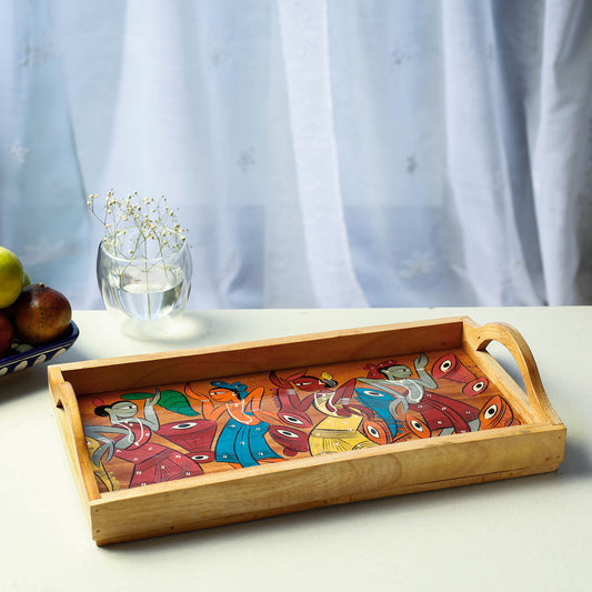 Painted Wooden Tray