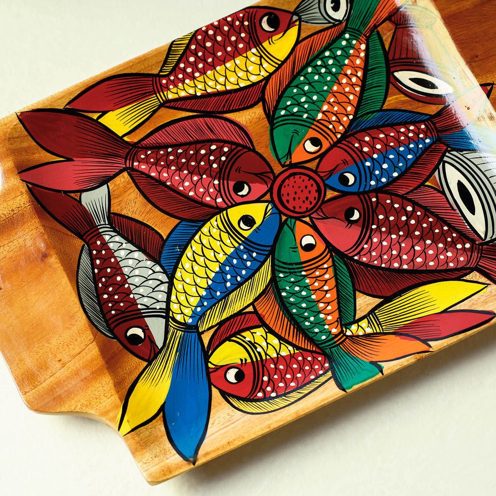 Painted Wooden Tray