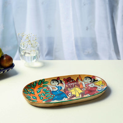 Painted Wooden Tray