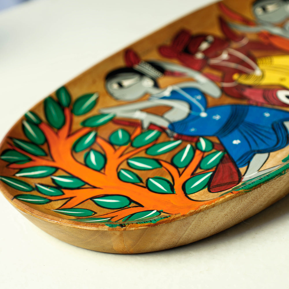 Painted Wooden Tray