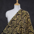  Yellow Hand Printed Cotton Batik Fabric
