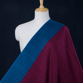 Purple - Kumaun Handwoven Pure Merino Woolen Fabric