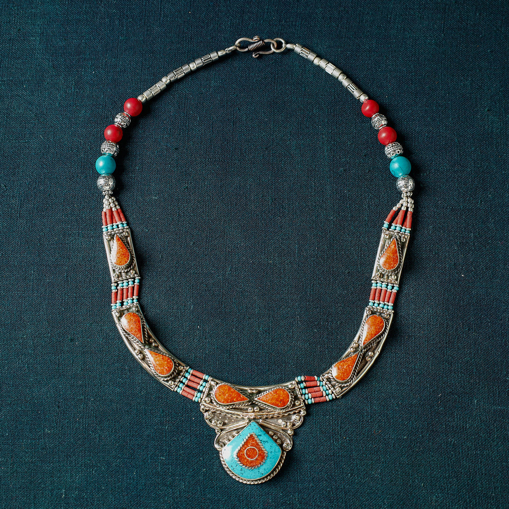 tibetan beadwork necklace