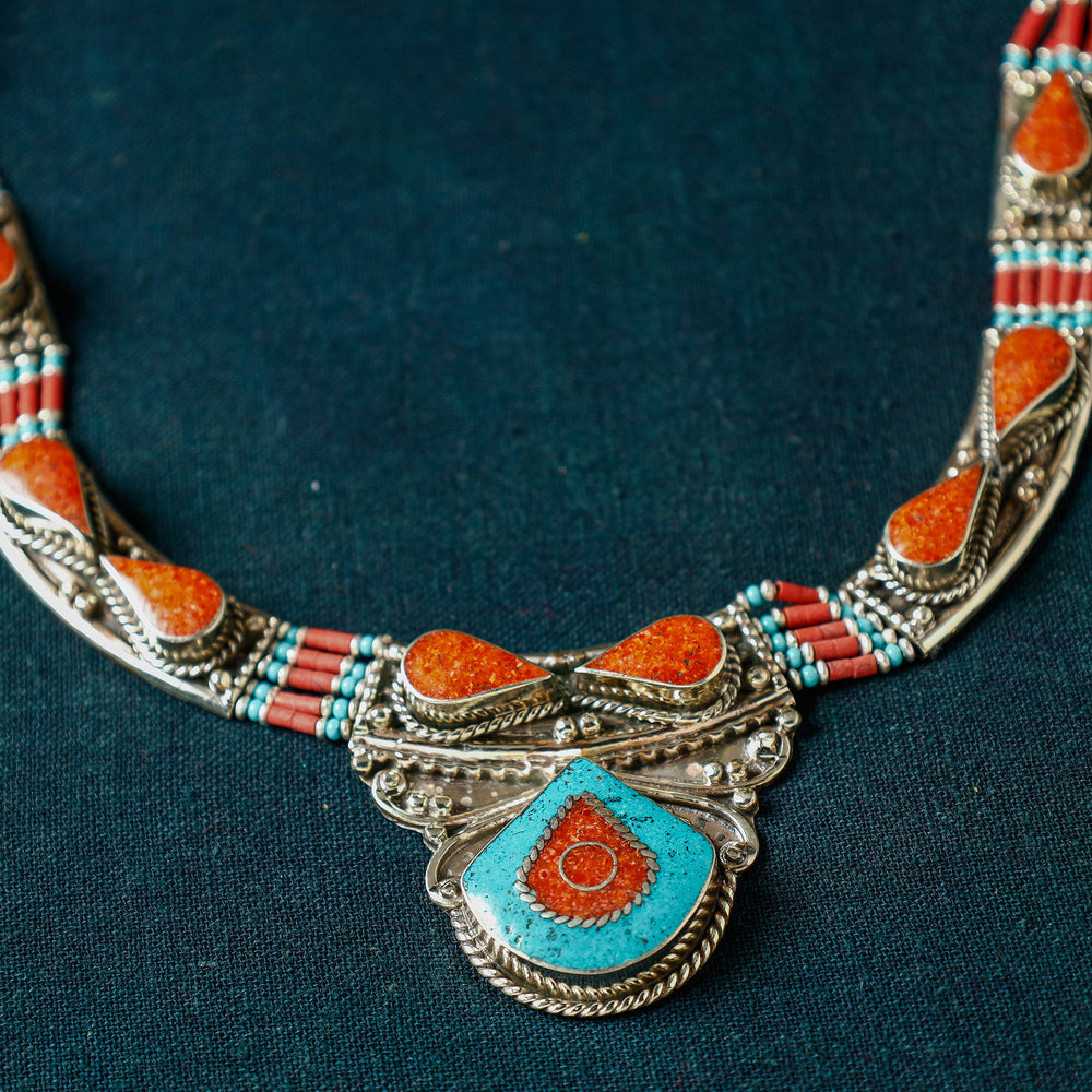 tibetan beadwork necklace