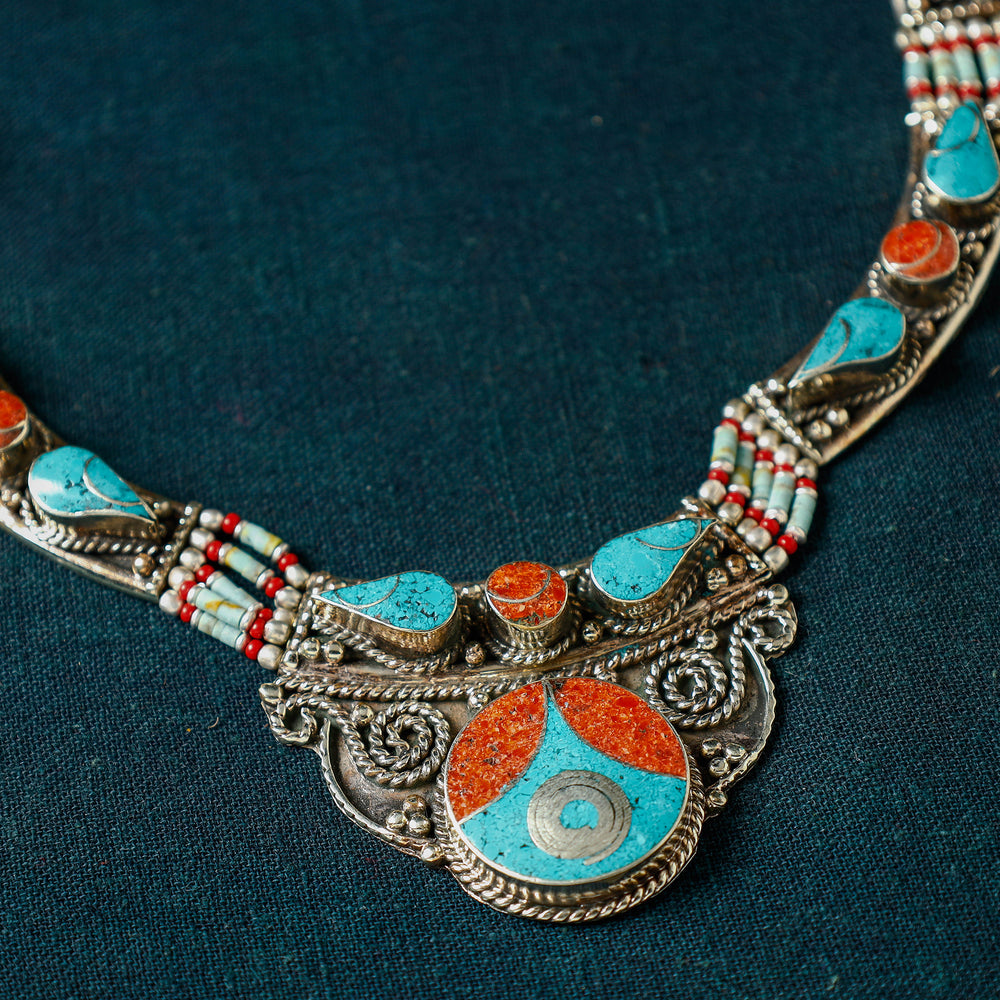 tibetan beadwork necklace