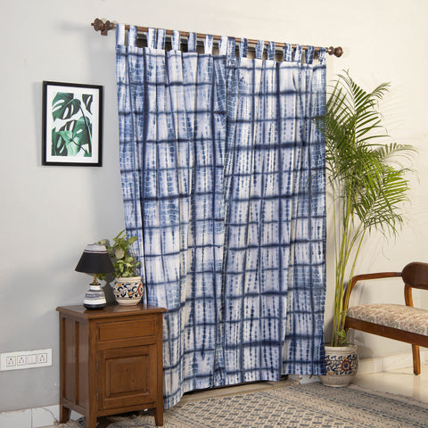 shibori door curtain