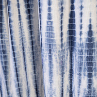 Blue - Shibori Tie-Dye Cotton Door Curtain - Set of 2 (6.6 x 4 feet)