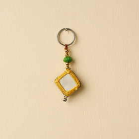 Yellow Banjara Embroidery Handmade Keychain 