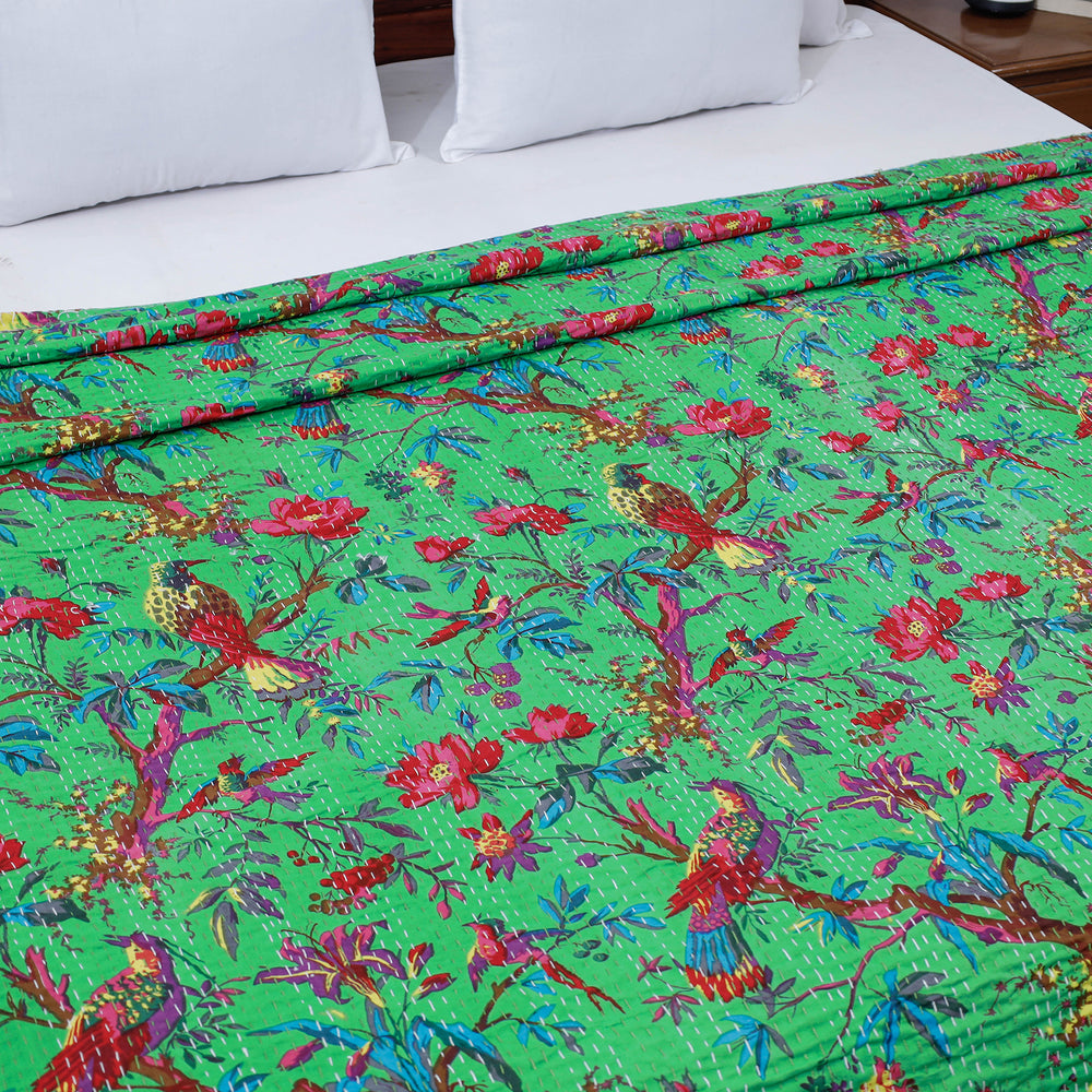 kantha double bed cover