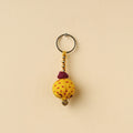 Yellow - banjara embroidery handmade keychain - handcrafted