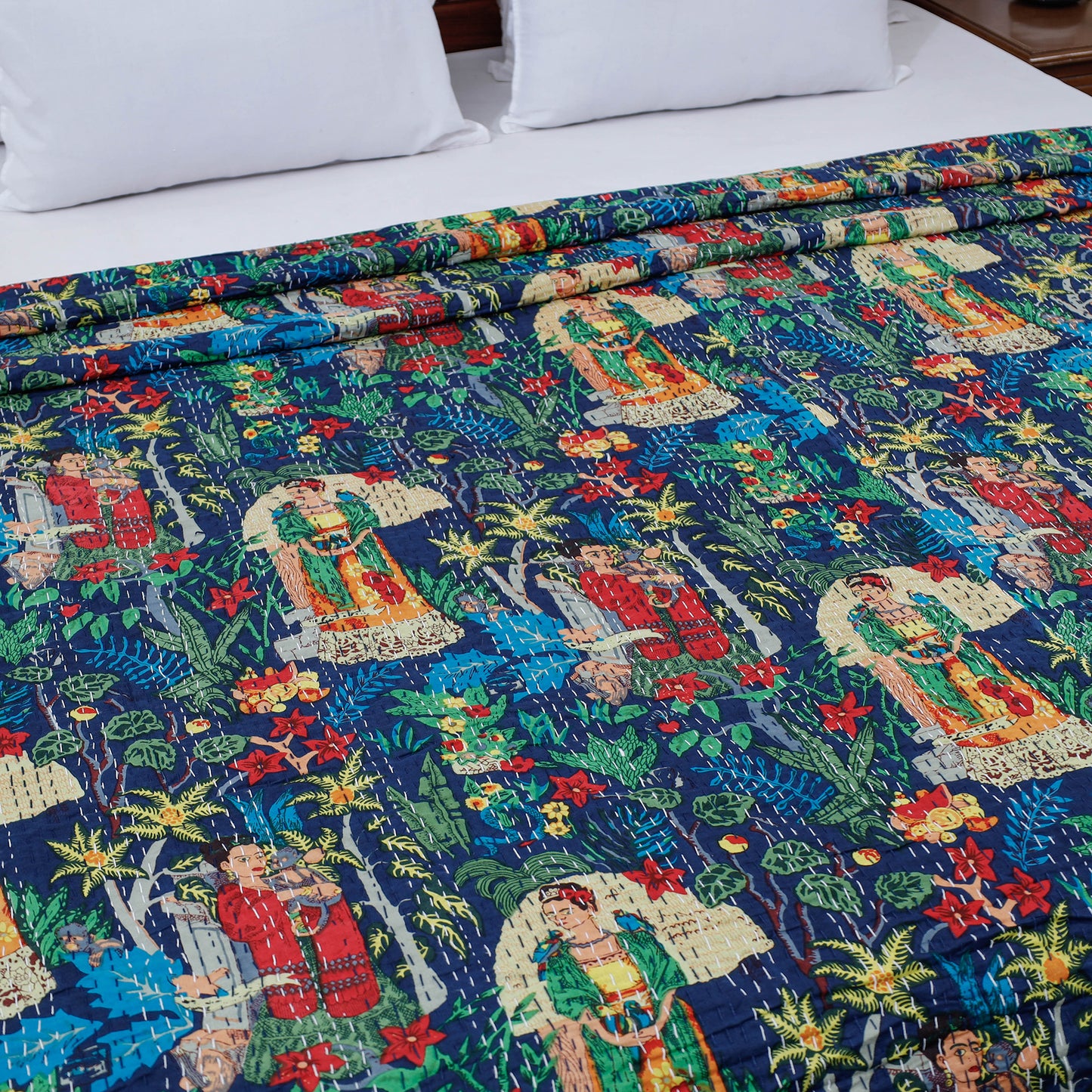 jaipur print double bed cover