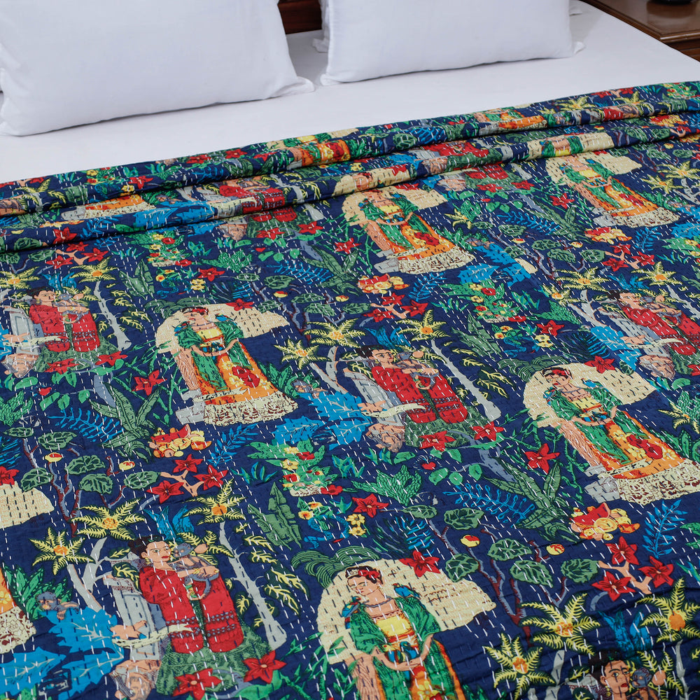 jaipur print double bed cover