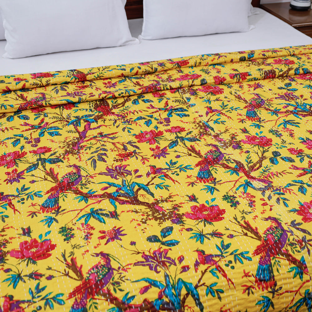 jaipur print double bed cover