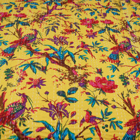  Tagai Work Jaipur Hand Block Printed Cotton Double Bed Cover Online at iTokri.com