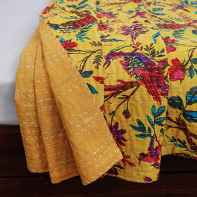  Tagai Work Jaipur Hand Block Printed Cotton Double Bed Cover Online at iTokri.com