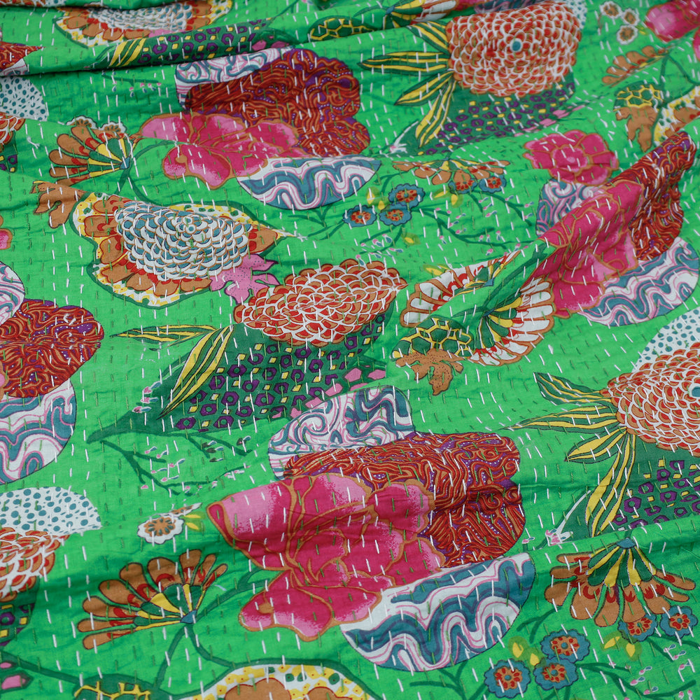 Block Printed Double Bed Cover