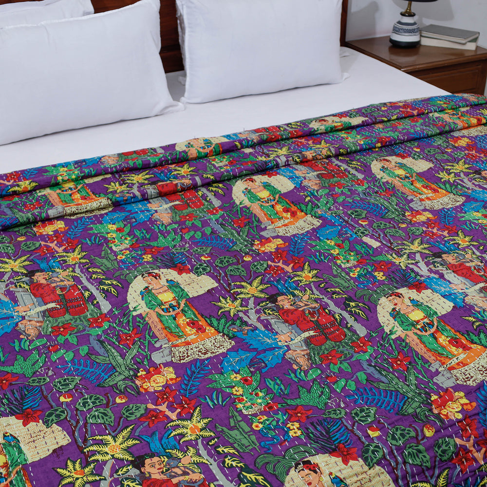 jaipur print double bed cover