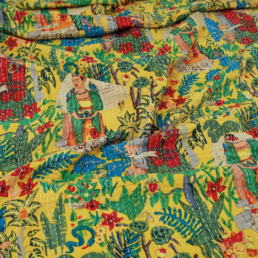 kantha double bed cover