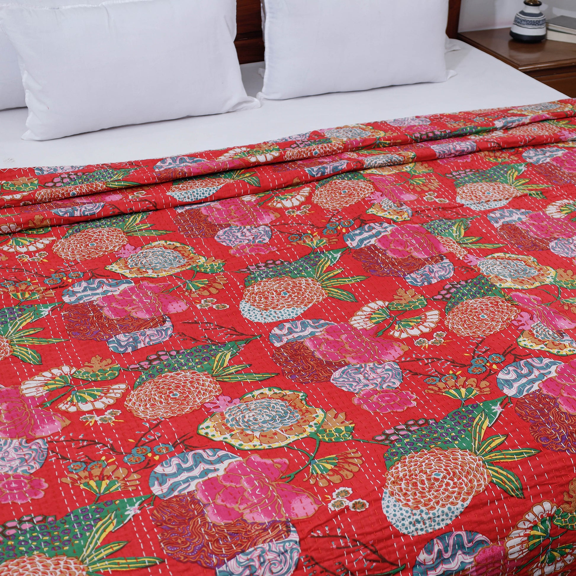 jaipur print double bed cover