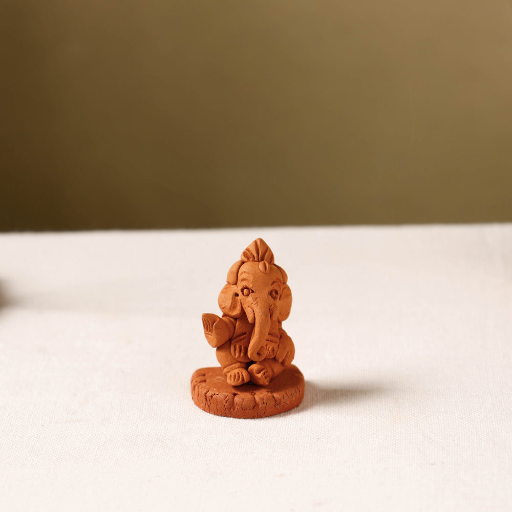 Ganesha - Handmade Terracotta God Idol (2 in)