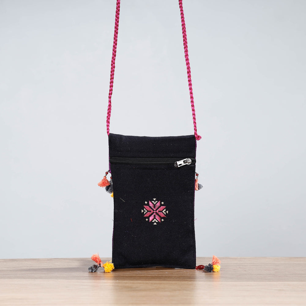 embroidery mobile sling pouch