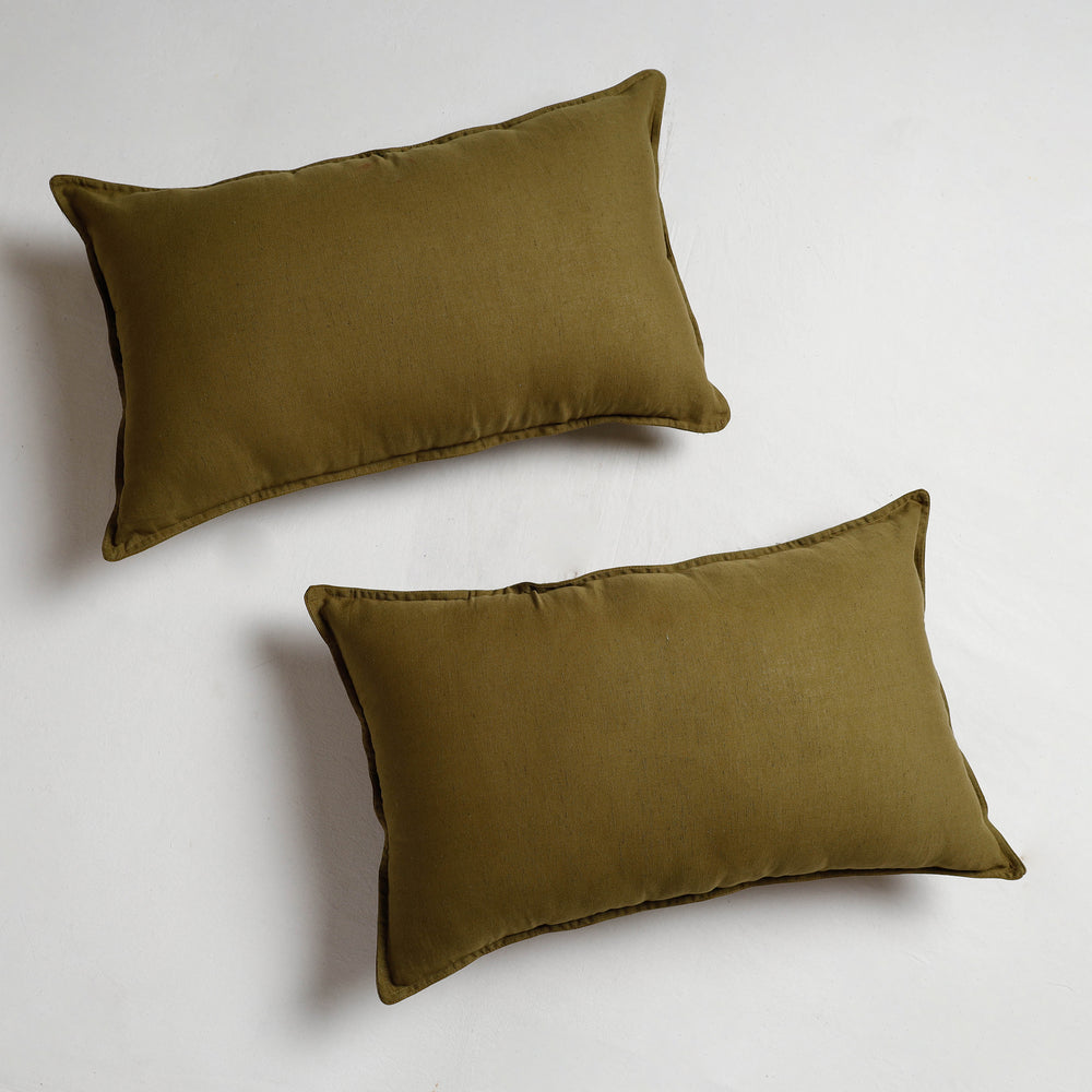 plain cotton pillow covers