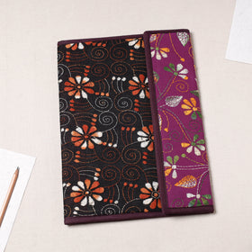 Black Bengal Kantha Work Handcrafted File Folder 