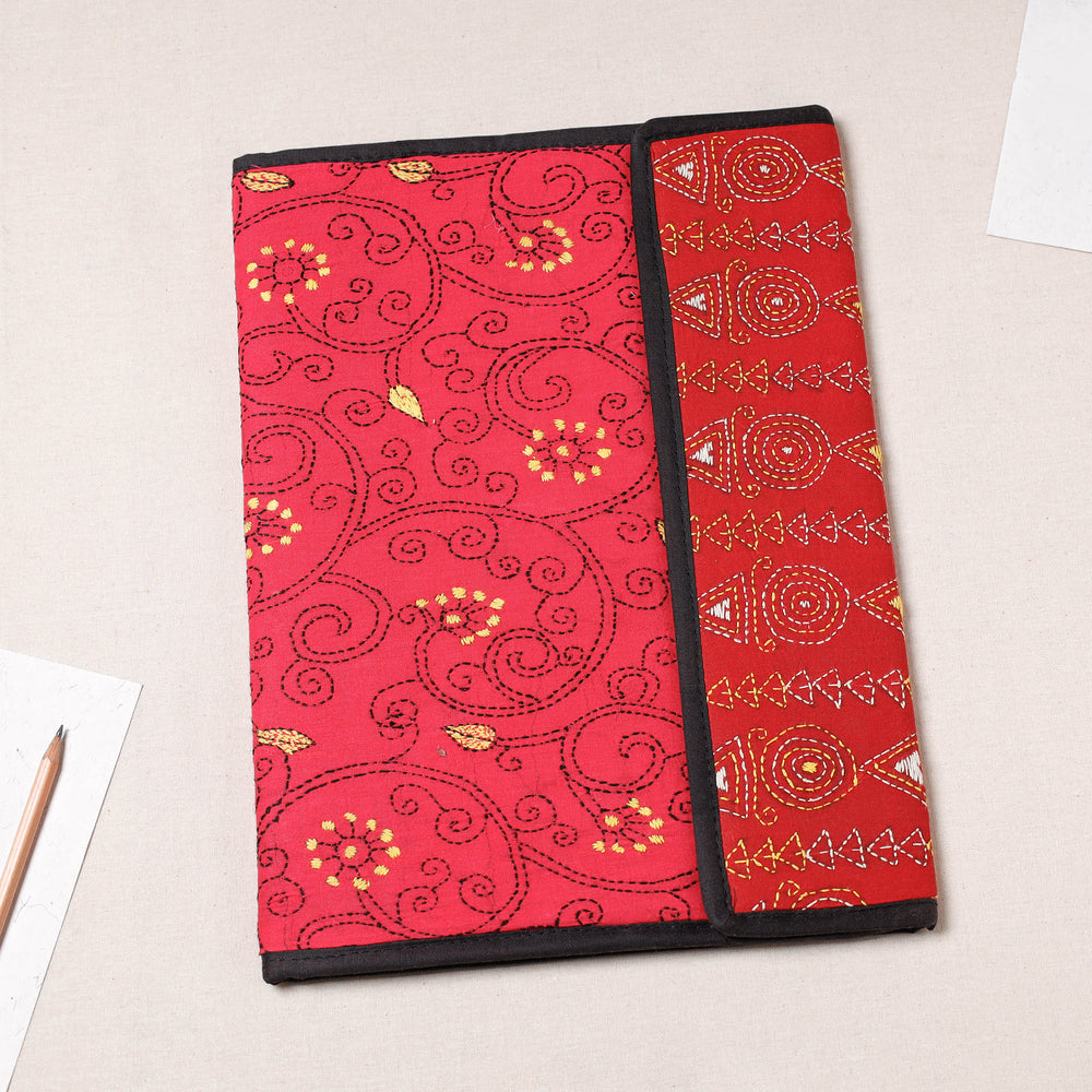 Bengal Kantha Work Handcrafted File Folder