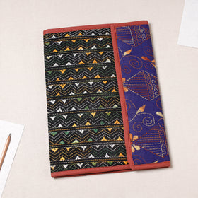Black Bengal Kantha Work Handcrafted File Folder 